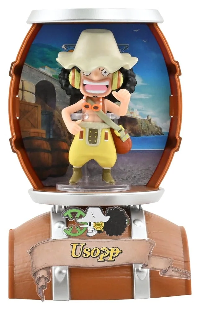 One Piece Barrel Capsule Mini Figures 9 cm Blind Box - 1 Unidade Aleatória